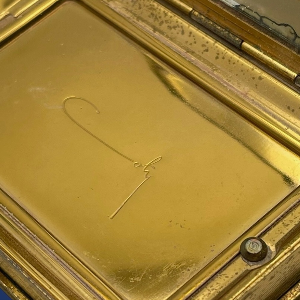 Coty New York Gold Tone Mirror Compact Book Design Hinged MCM Nice Collectible - Picture 11 of 16